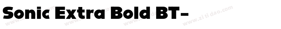 Sonic Extra Bold BT字体转换